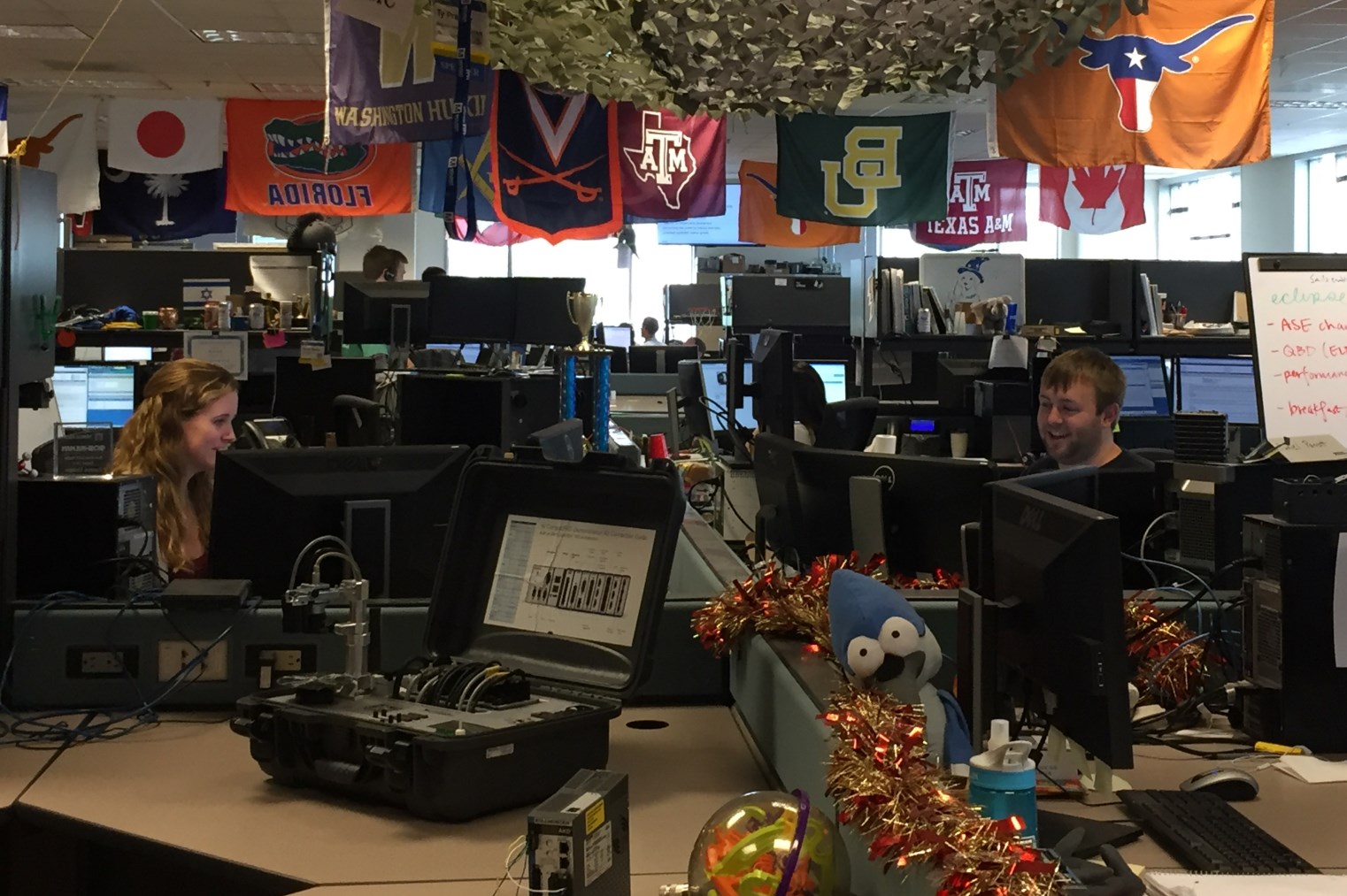 A view of the Applications Engineering floor at National Instruments